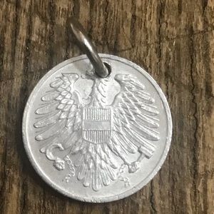 Jewelry - 1954 Austria 2 Groschen Coin Charm Jewelry - 1954 Austria 2 Groschen Coin Charm
